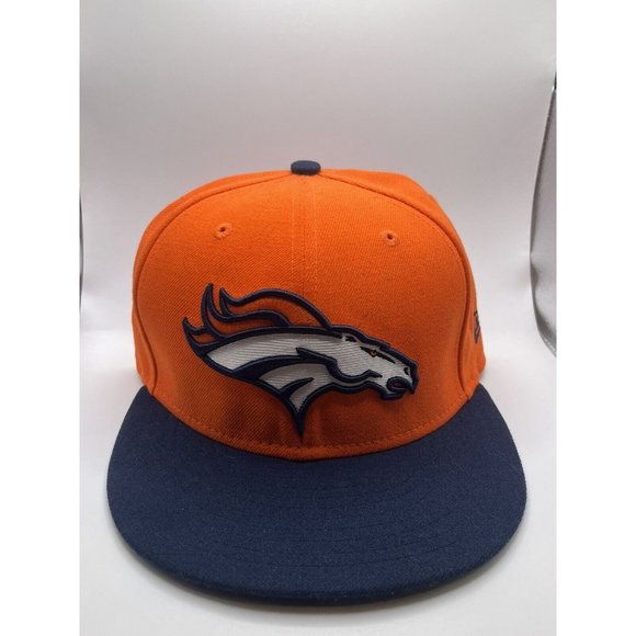 NEW ERA Denver Broncos Football Cap‎ Orange 59fifty 6 7/8 - Picture 1 of 6